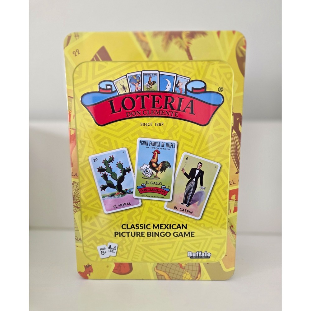 Buffalo Games Loteria Don Clemente Mexican Picture Bingo Game Tin Ages 8+